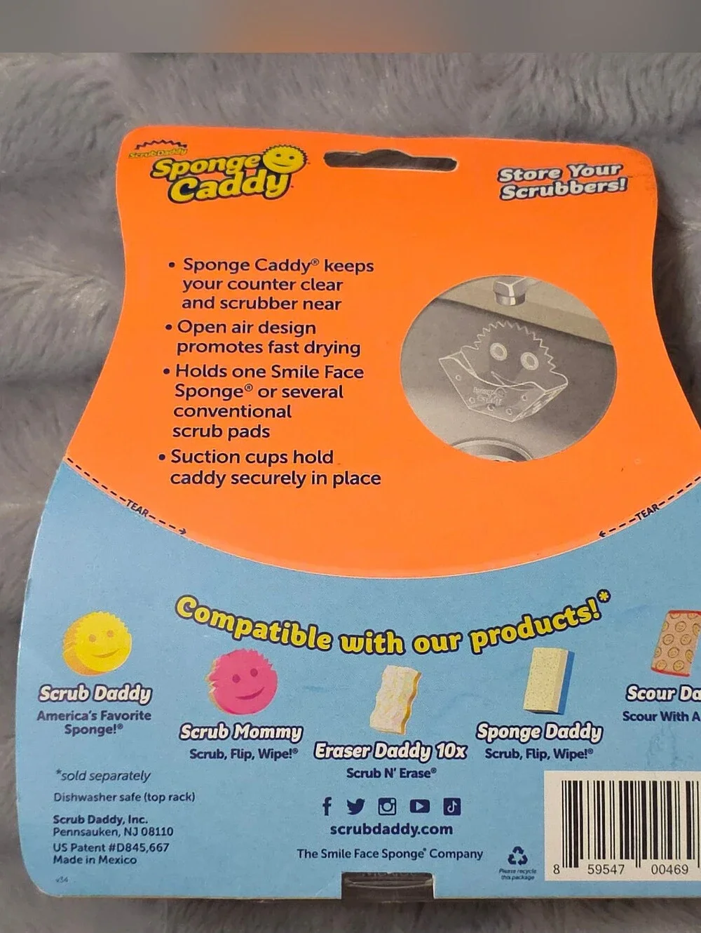 ScrubDaddy Sponge Caddy Universal Sponge Holder